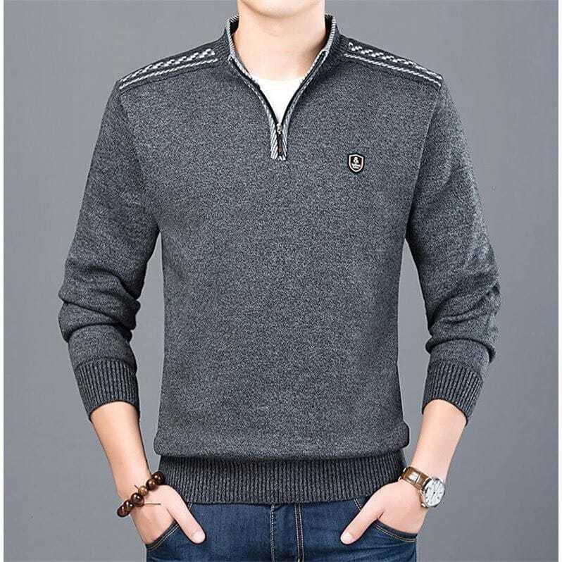 Áo Khoác Sweater Giữ Ấm Thời Trang Mùa Thu Dành Cho Nam 40-50 - 60 Tuổi