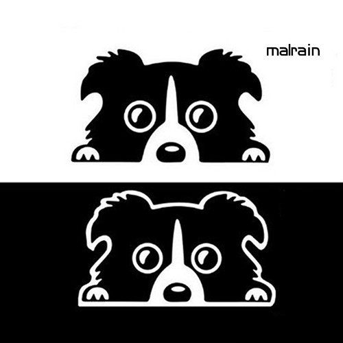 Miếng Dán Trang Trí Xe Ô Tô Hình Cún Con Xinh Xắn