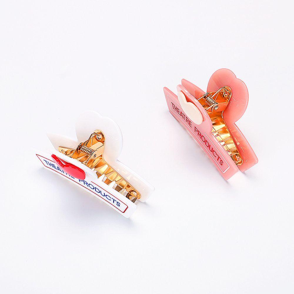 NICKOLAS Kẹp Tóc Càng Cua Hình Trái Tim Dễ Thương Phong Cách Retro Hàn Quốc