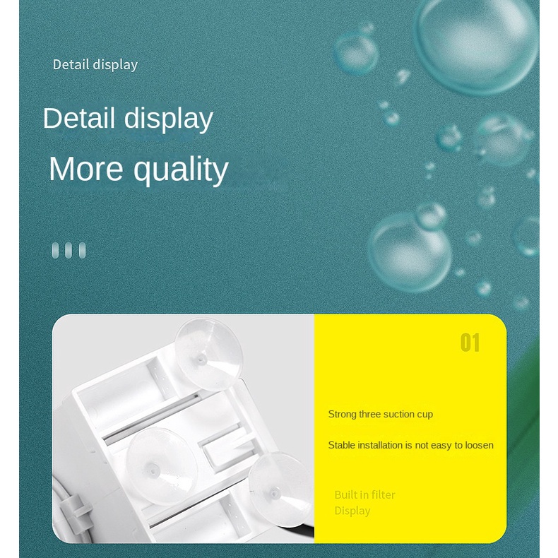 Máy Lọc Nước Bể Cá, Bơm Oxy Trong Một Máy Bơm Nước, Khử Trùng, Nuôi Cách Vi Khuẩn, Máy Bơm Dọc, Đa Chức Năng