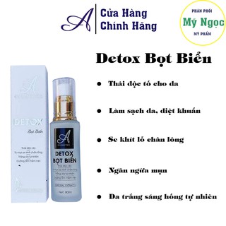 Detox bọt biển thải độc da acosmetics, làm sạch da, kiềm dầu kiềm nhờn, se khít lỗ chân lông