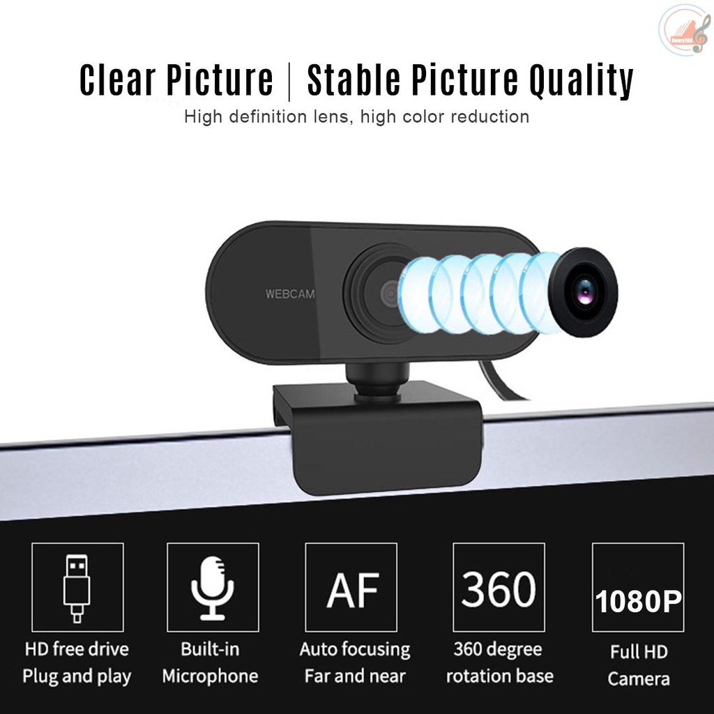 ✍H H✔Webcam Y 1080P HD 2 Mega Pixel xoay 360 độ cho máy tính° Dây cáp USB kèm micro hỗ trợ dạy học/ phát sóng trực tiếp | BigBuy360 - bigbuy360.vn
