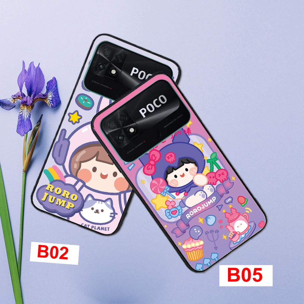 Ốp lưng Xiaomi Poco C40 cô giá jumpzozo cực đáng yêu/ ốp em bé cute