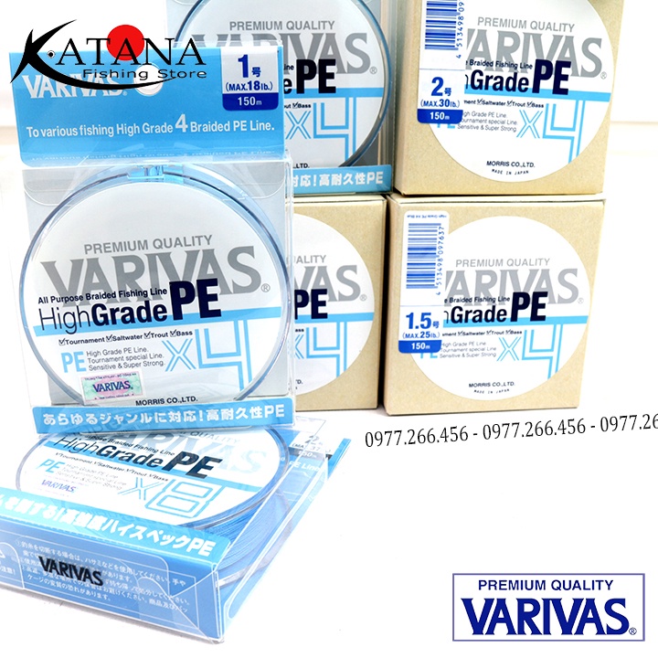 Dây PE Varivas HIGH GRADE PE X4 - X8