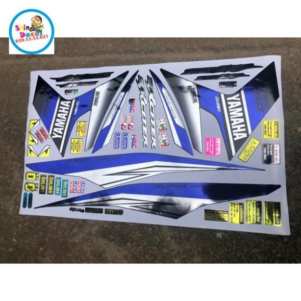 Tem rời ex 150 Lc chất liệu Crom cao cấp ko bay màu