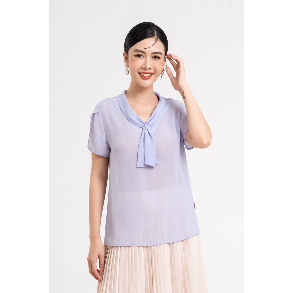 Áo sơ mi nữ đính trai LAMER L61B20H034