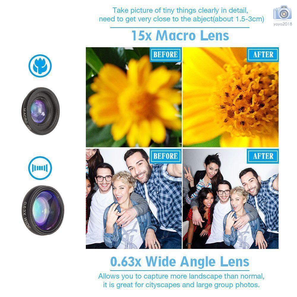 Ống Kính Apexel Apl-t18xbzj5 4 Trong 1 18x Lens 198 Cho Điện Thoại