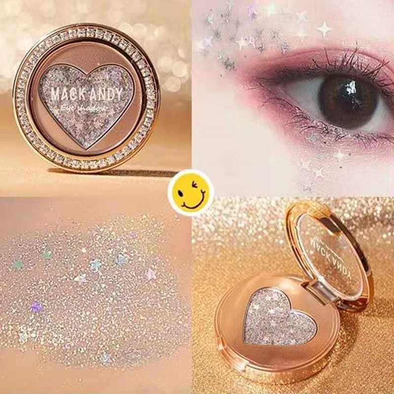 (Hàng Mới Về) Phấn Mắt Mack Andy Kim Cương Đơn Sắc Sáng Bóng Lấp Lánh | BigBuy360 - bigbuy360.vn