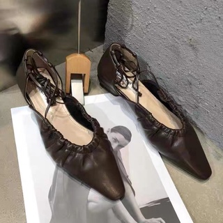 [Order] Giày búp bê đế bệt buộc dây