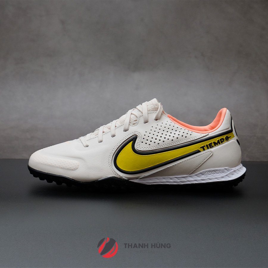 GIÀY ĐÁ BÓNG CHÍNH HÃNG NIKE TIEMPO REACT LEGEND 9 PRO TF - DA1192-002 - TRẮNG/VÀNG