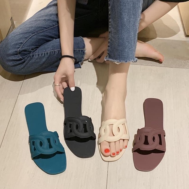 Dép dẻo 4 màu siêu đẹp cho người lớn chân size 36-40