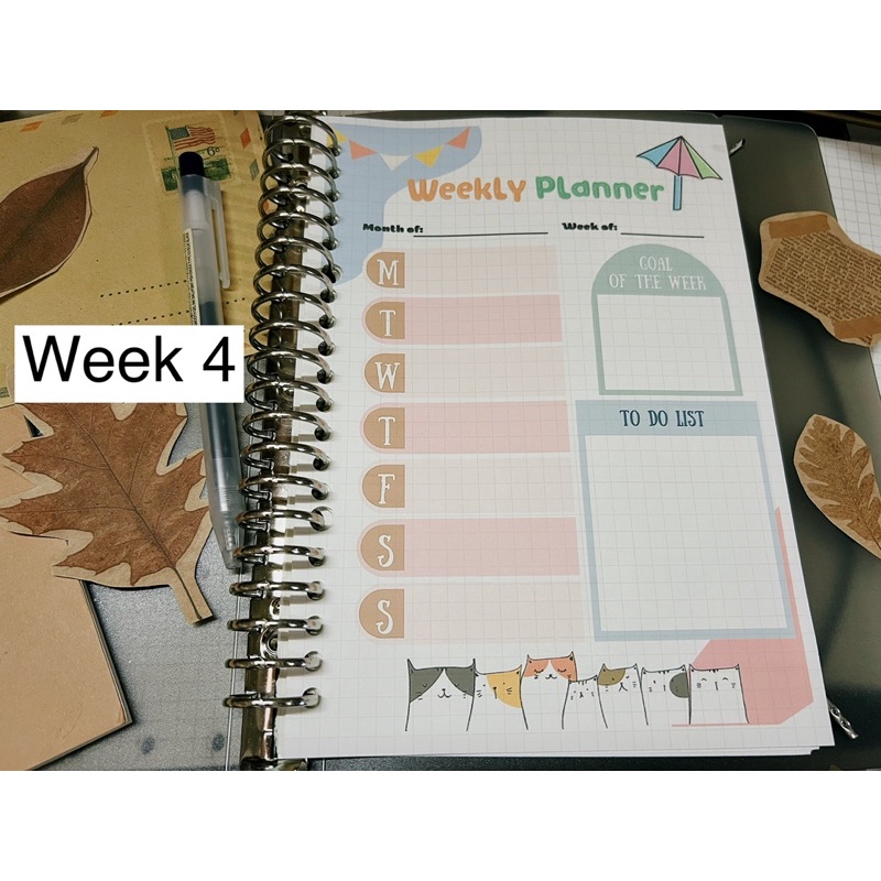 Giấy refill MUJI 50 tờ A5 20 lỗ sổ còng nhiều mẫu planner sẵn có độc đáo