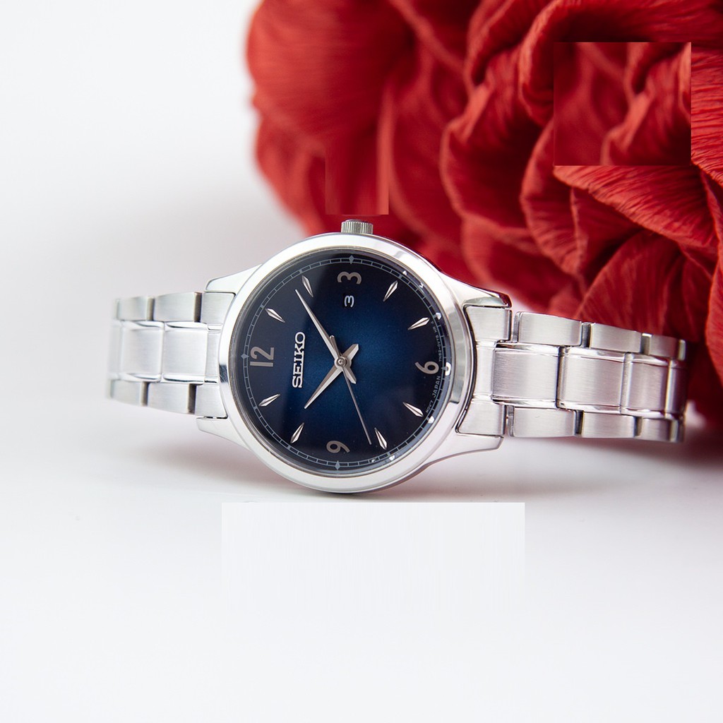 Đồng hồ nữ Seiko SXDG99P1 Chính Hãng Nhật Bản - Dây Thép Không Rỉ - Mặt Xanh Sunray