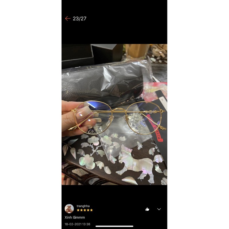 Kính Chrome hearts thermos Fullbox hộp chính hãng sale 70%