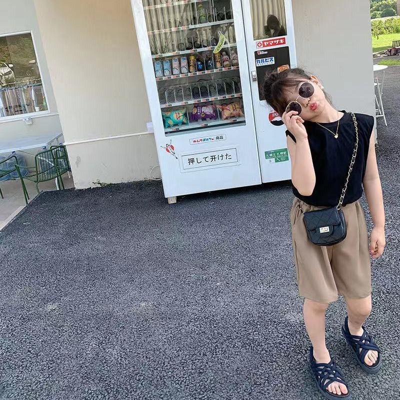 Set Đồ Thể Thao Hai Mảnh Mùa Hè Phong Cách Hàn Quốc Cho Bé Gái 8 Tuổi