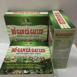 Bổ Gan Cà Gai Leo : Giải Độc Rượu - Bảo Vệ Gan Hộp (60 viên).