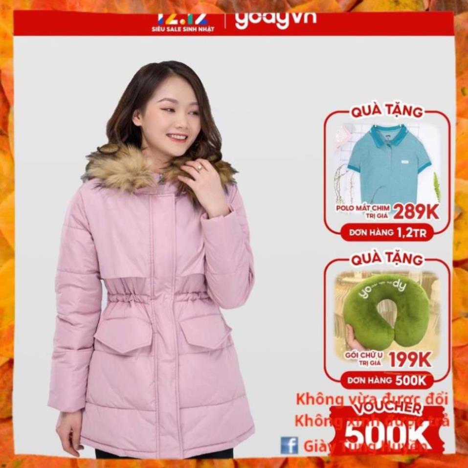 Áo phao YODY có mũ lông nhiều màu giữ ấm tốt, áo phao nữ cao cấp PHN3007 .. Đẹp New !