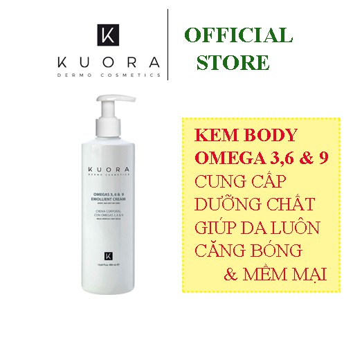 Kem Dưỡng Toàn Thân Omega 3,6 &9  💓 Cung Cấp Dưỡng Chất Thiết Yếu Giúp Da Bóng Khỏe và Mềm Mại - KUORA OMEGAS 3,6 &9