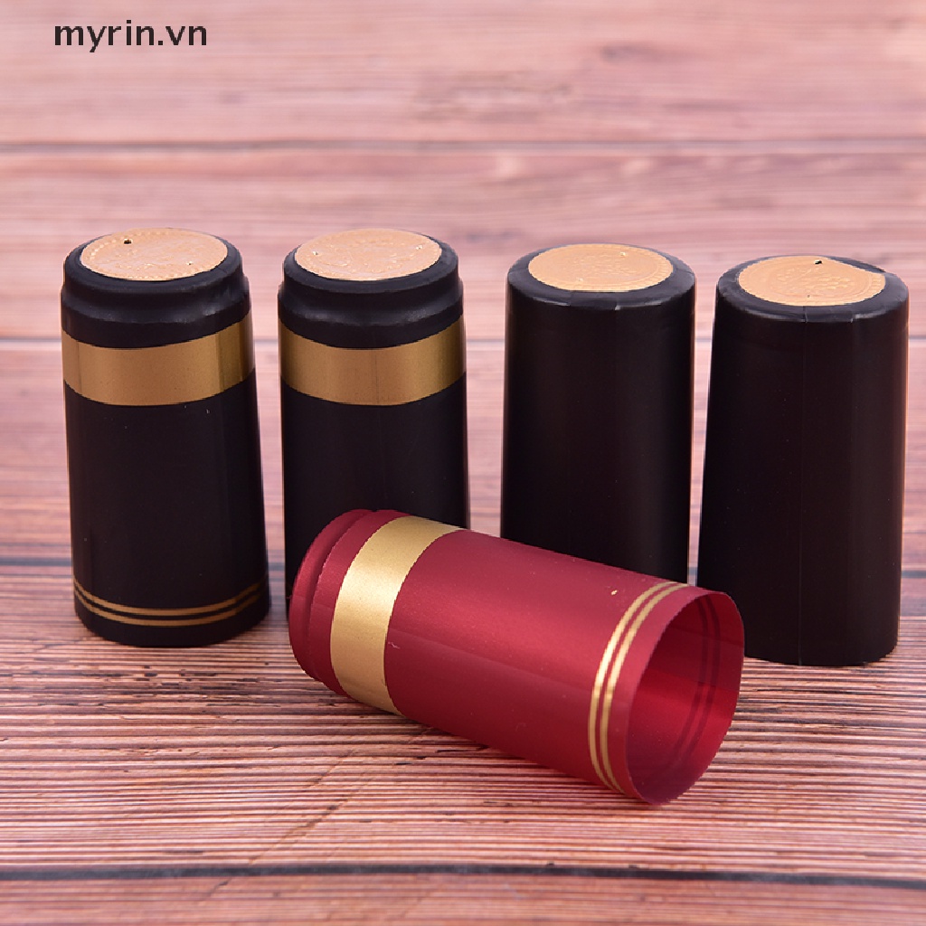 Bộ 10 Vỏ Bọc Chai Rượu Co Nhiệt Bằng Nhựa PVC