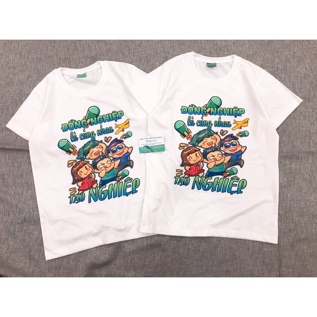 Áo thun Nhóm Đồng Nghiệp Là Cùng Nhau Tạo Nghiệp rẻ đẹp