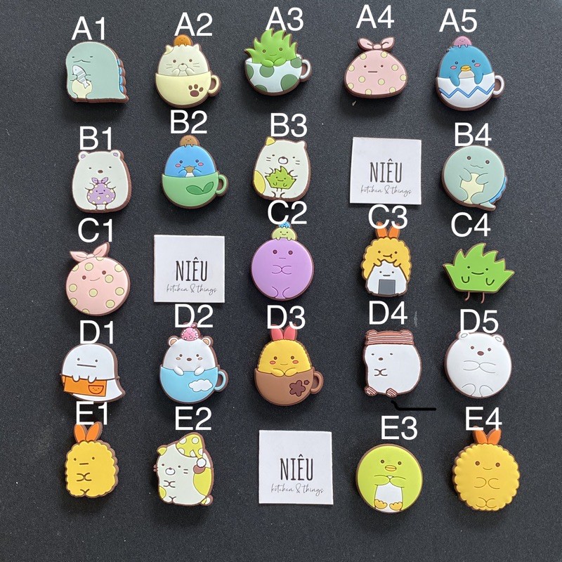 Nam châm dán hít dính trang trí tủ lạnh so cute (nhắn tin hoặc ghi chú để chọn mẫu)