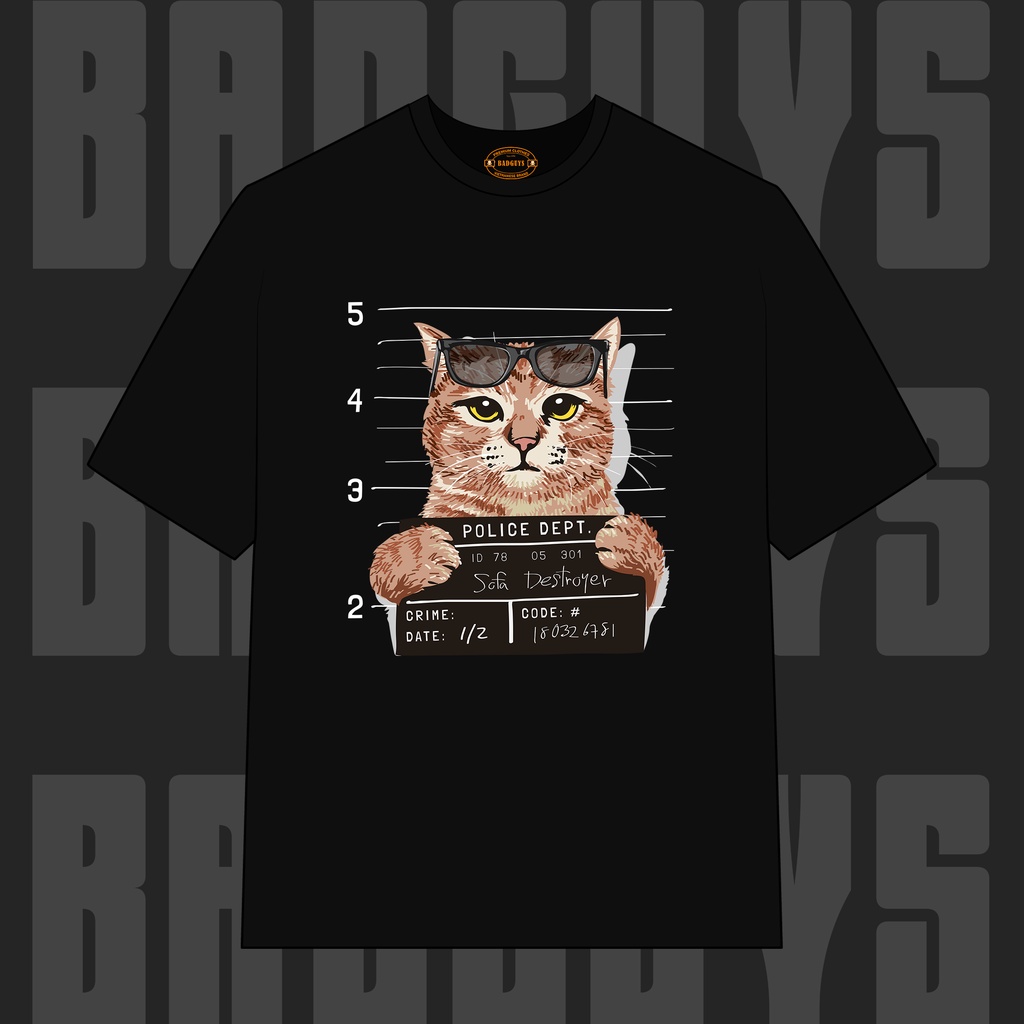 Áo thun Unisex Mèo Meow 100% Cotton Cao Cấp BGS088 - Local Brand Bad Guys Chính Hãng