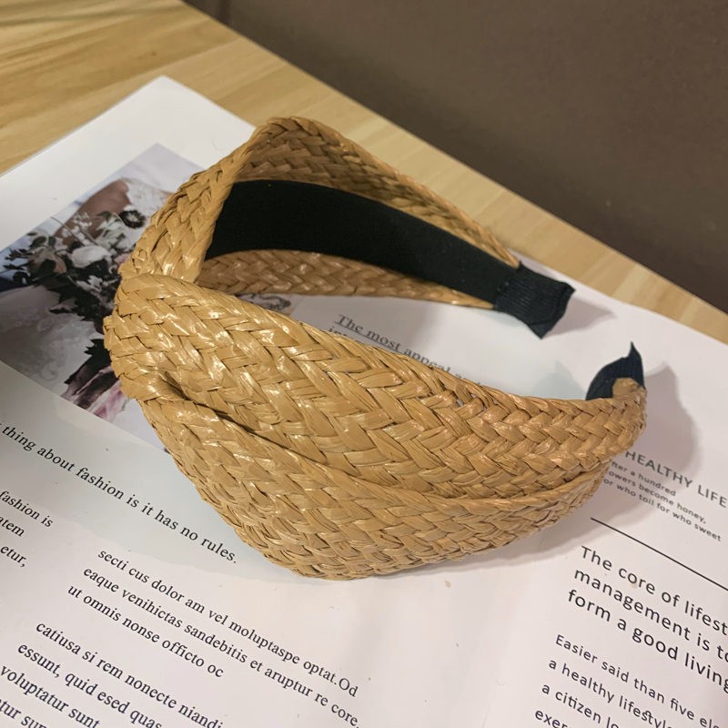 Bờm bản to chất cói vintage hot Korea Style