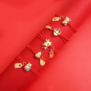 Set Băng Đô Và Vòng Đeo Tay Màu Đỏ Dễ Thương Cho Bé