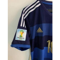 Áo Bóng Đá Tay Dài / Ngắn Kiểu Đội Tuyển Messi Di maria Argentina Mùa Giải 2014