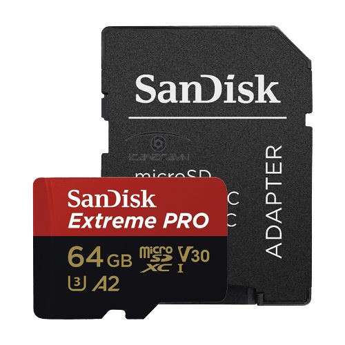 ( ship nhanh nội thành HN ) Thẻ Nhớ MicroSDXC SanDisk Extreme Pro V30 A2 64GB tốc độ 170MB/s SDSQXCY-064G-GN6MA