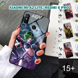 Ốp lưng kính Xiaomi Mi A2 Lite/Redmi 6 Pro in 3D chủ đề Liên quân