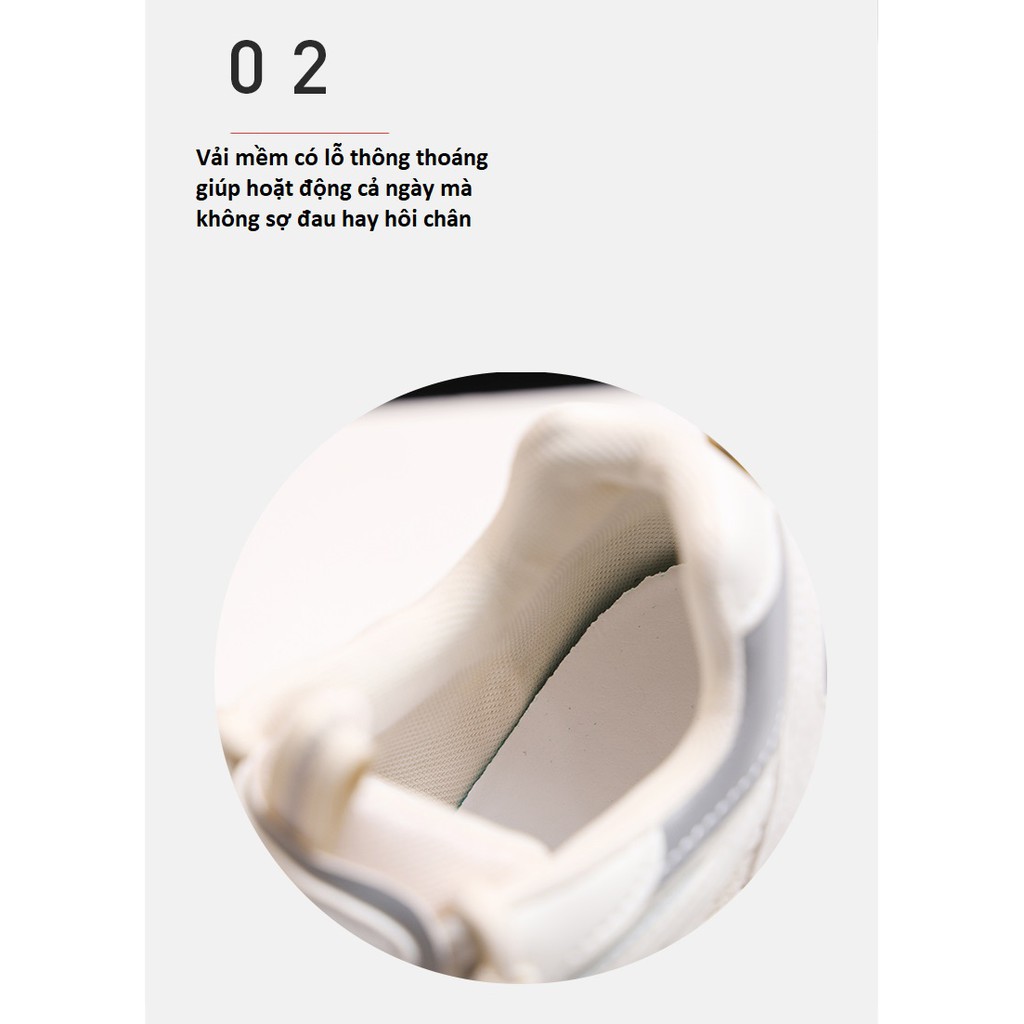 GIÀY THỂ THAO NỮ TRẮNG ĐEN. ĐỘN ĐẾ 5 PHÂN CHIỀU CAO. XINH XẮN SANG CHẢNH. | BigBuy360 - bigbuy360.vn