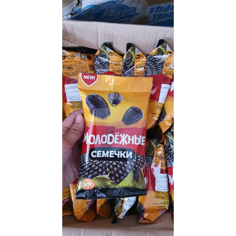 Hạt hướng dương nga date t8/21 gói 100gr | BigBuy360 - bigbuy360.vn