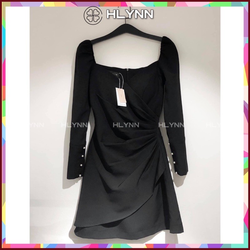 Đầm xếp ly eo tay dài m05