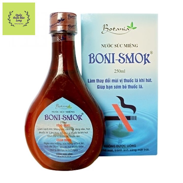 hiệu quả số 1- BONI-SMOK Cai Thuốc Lá Thật Dễ Dàng Hiệu Quả