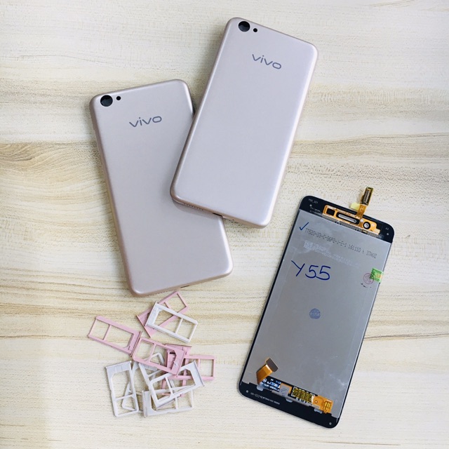 Combo Bộ Vỏ Sườn + Màn Hình Vivo Y55 Zin Hàng Cao Cấp (Tặng khay Sim)