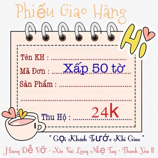 Phiếu giao hàng có keo dán sẵn