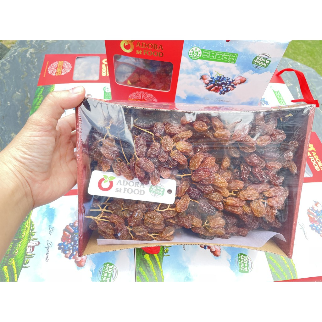 Nho Khô Nguyên Cành Úc Adora st Food Dried Grapes Crimson 1 kg