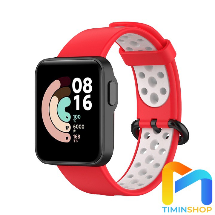 Dây đồng hồ Xiaomi Mi Watch Lite thể thao 2 màu - Chất silicone