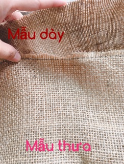 VẢI BỐ THÔ TRANG TRÍ VINTAGE