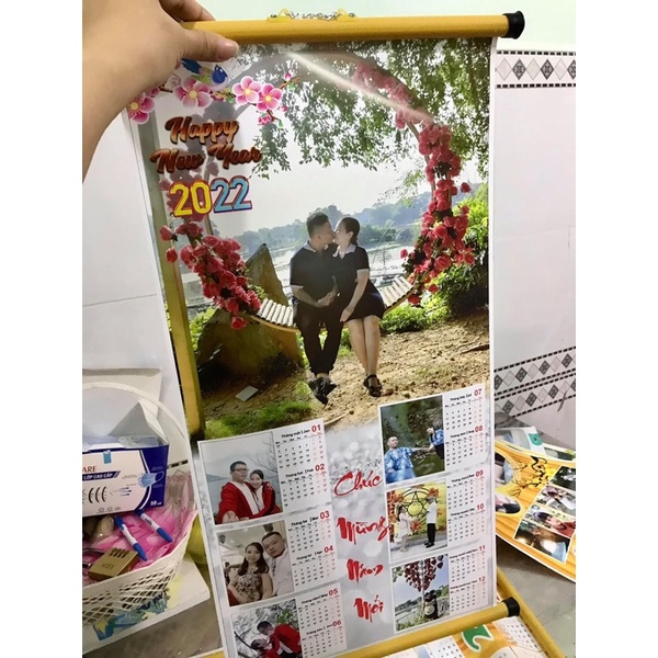 Lịch Treo Tường in hình theo yêu cầu - giấy - lụa