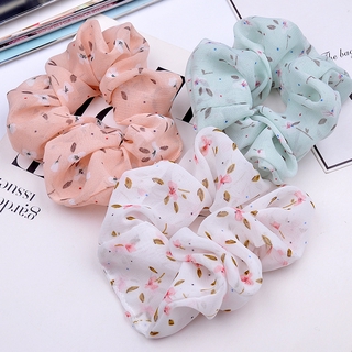 New Floral Scrunchies Hair accessory Hair ties