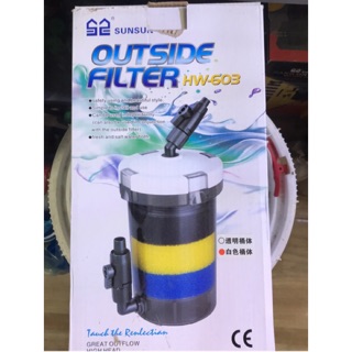 Lọc phụ không bơm Sun Sun 603 cho hồ cá cảnh.