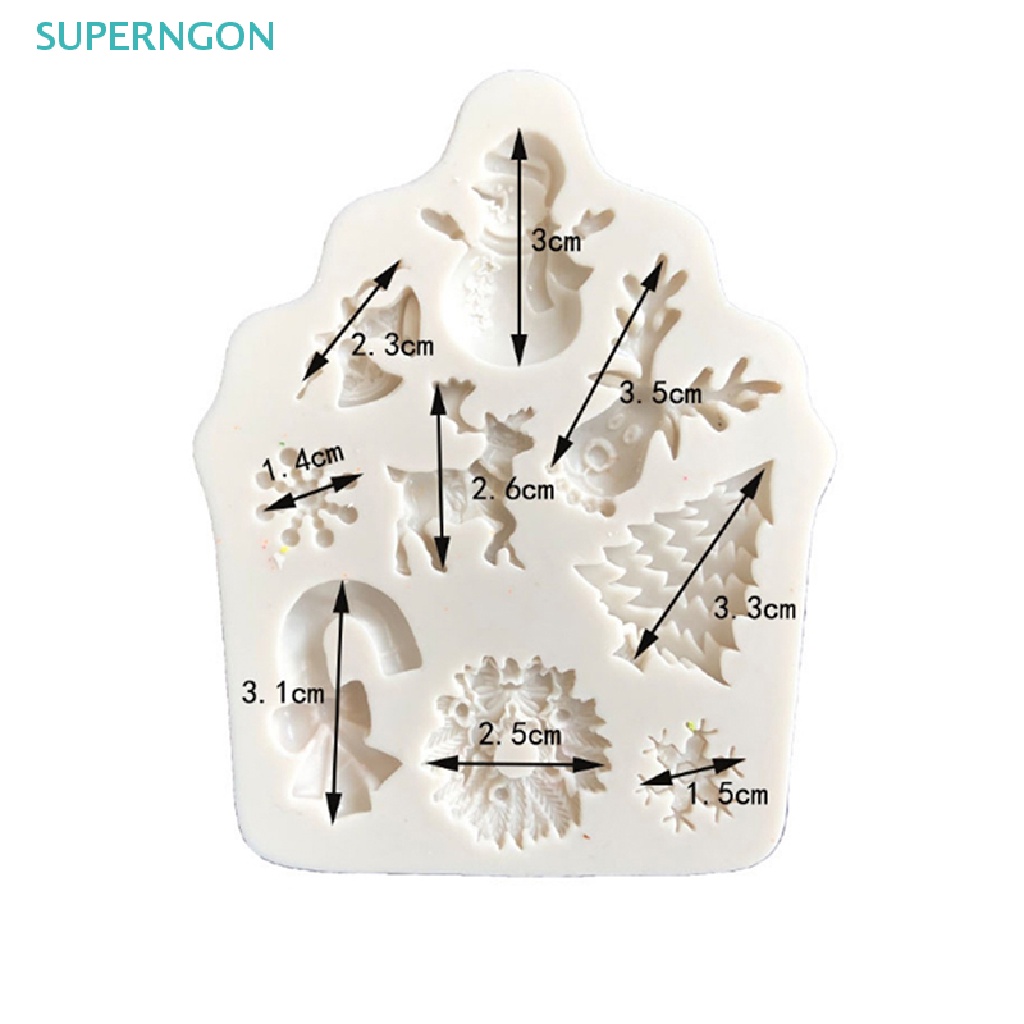 Khuôn Silicone Làm Bánh Tạo Hình Cây Thông / Người Tuyết / Tuần Lộc / Cây