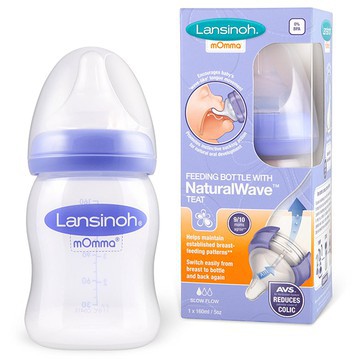 Bình sữa Lansinoh Momma dung tích 160/240 ml