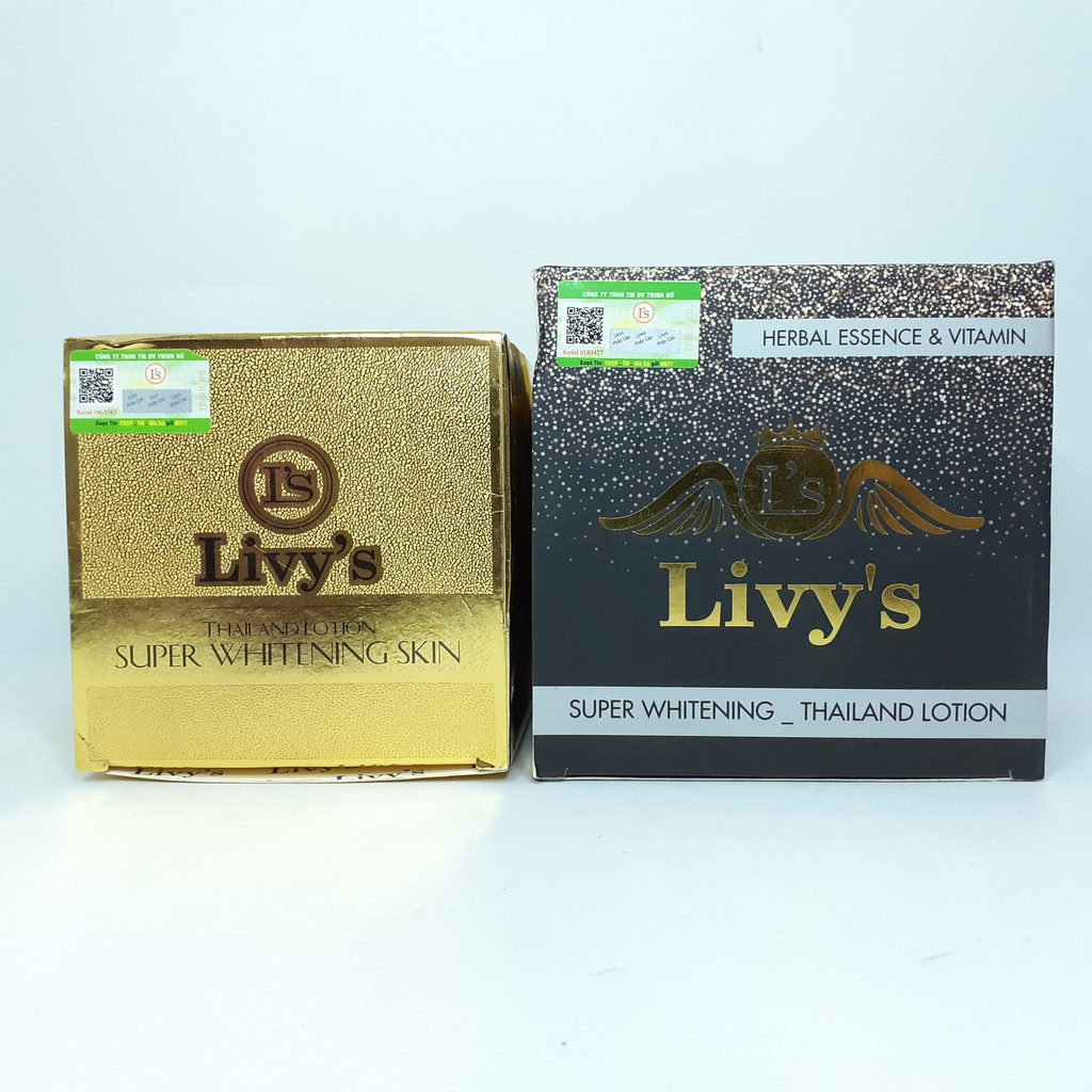 Kem dưỡng trắng body Livy’s Thailand Vàng/ Đen 250g