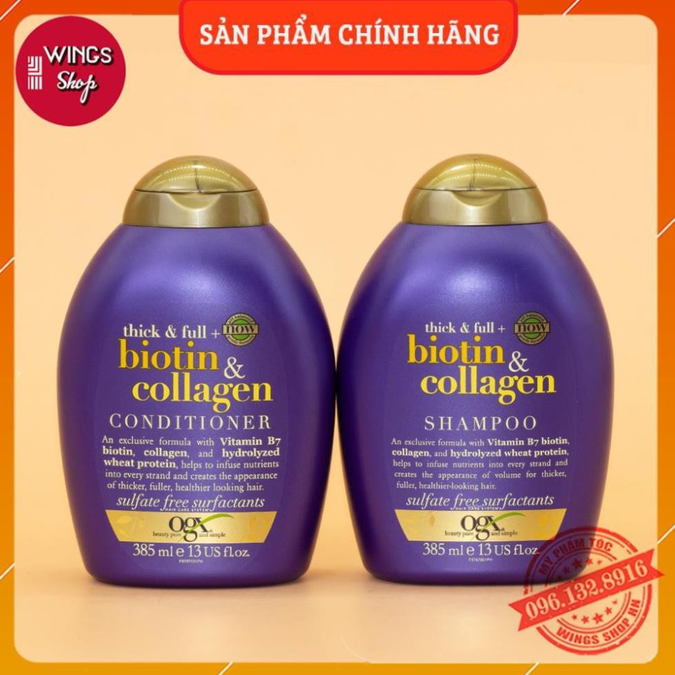 🛑FreeShip🛑Cặp Dầu Gội Xả Biotin Collagen OGX 385ML | Giảm Rụng Tóc, Hỗ Trợ Mọc Tóc | Hàng Chính Hãng | BigBuy360 - bigbuy360.vn