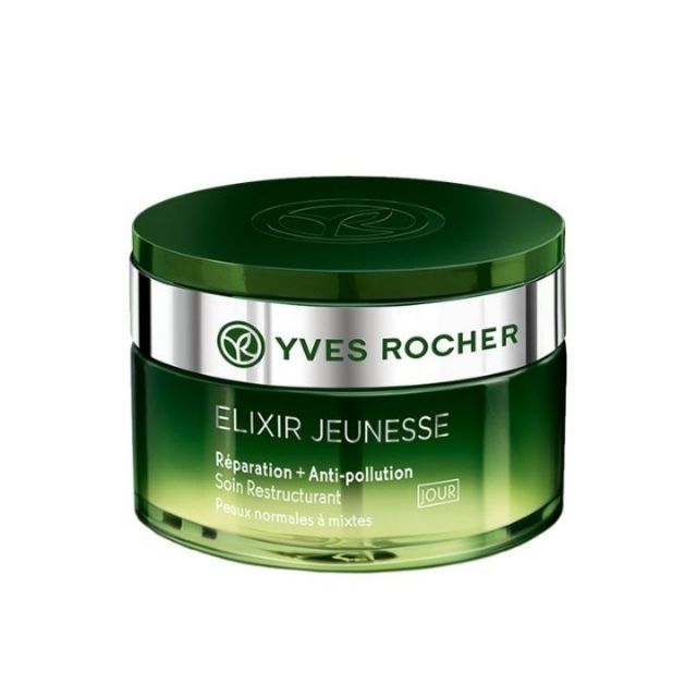 Kem dưỡng ban ngày chống lão hóa Yves Rocher Elixir Jeunesse Repair + Anti-Polution - Restructuring Care 50ml