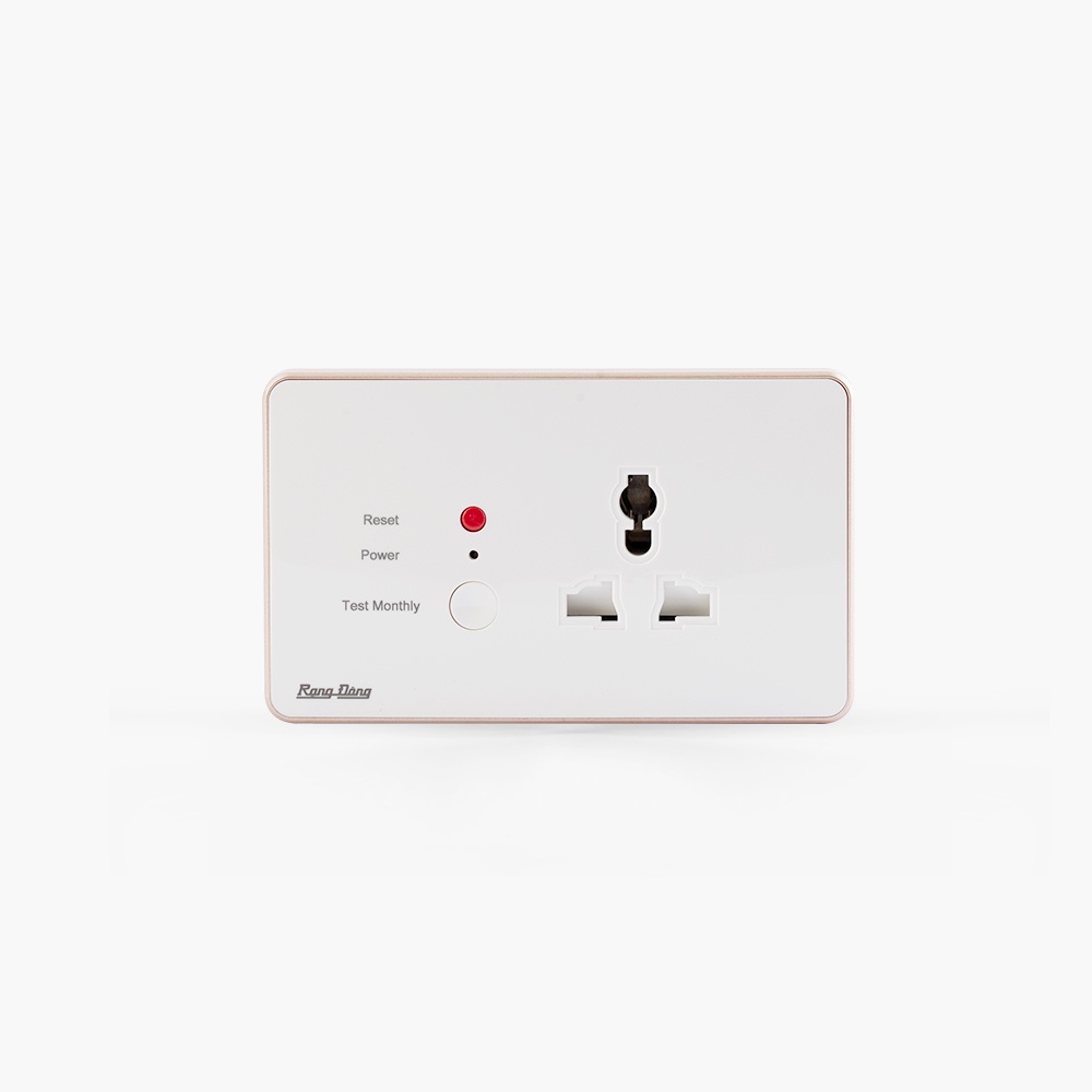 Ổ cắm âm tường chống giật Rạng đông model: OCAT01 1C/16A