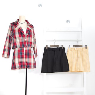 [Mã BMTTC60K giảm đến 60K đơn 50K] Set Vest Croptop Tay Dài Chân Váy LEO's clothing
